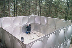 森林消防水箱施工現場