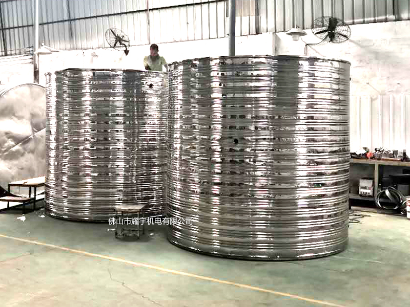 潮州10噸保溫水箱，空氣能熱泵不鏽鋼水箱，熱水水箱